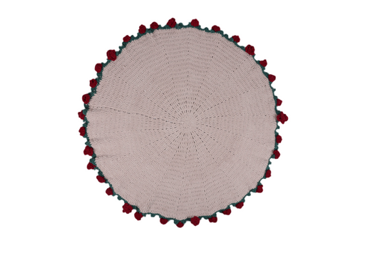 Red roses shawl