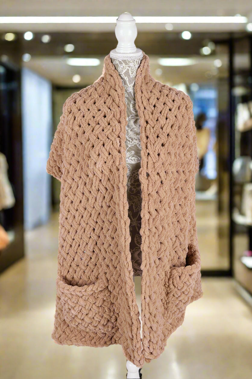 Criss-cross shawl