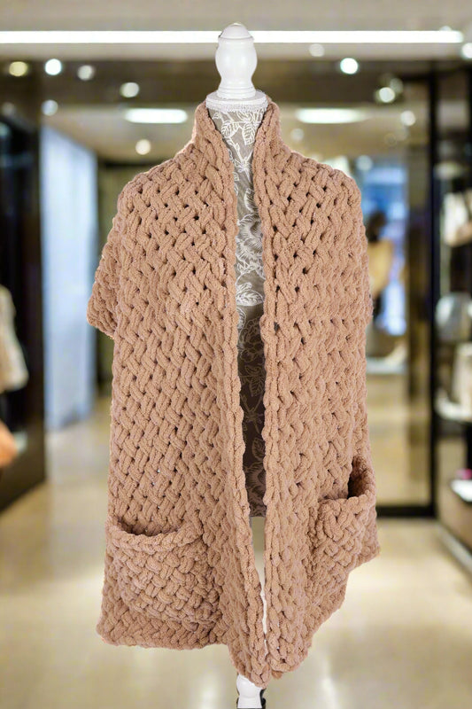 Criss-cross shawl