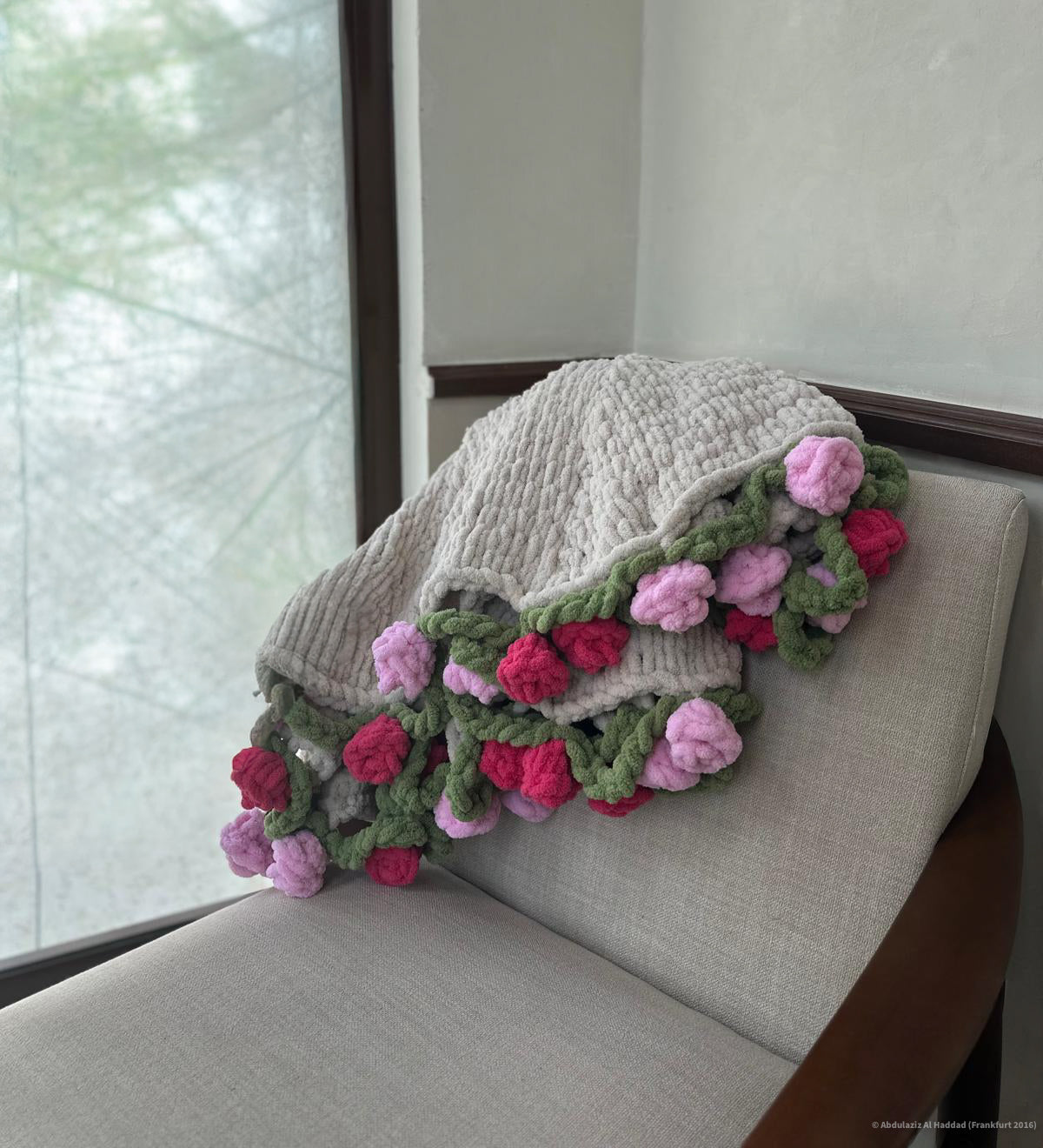Pinky rose shawl