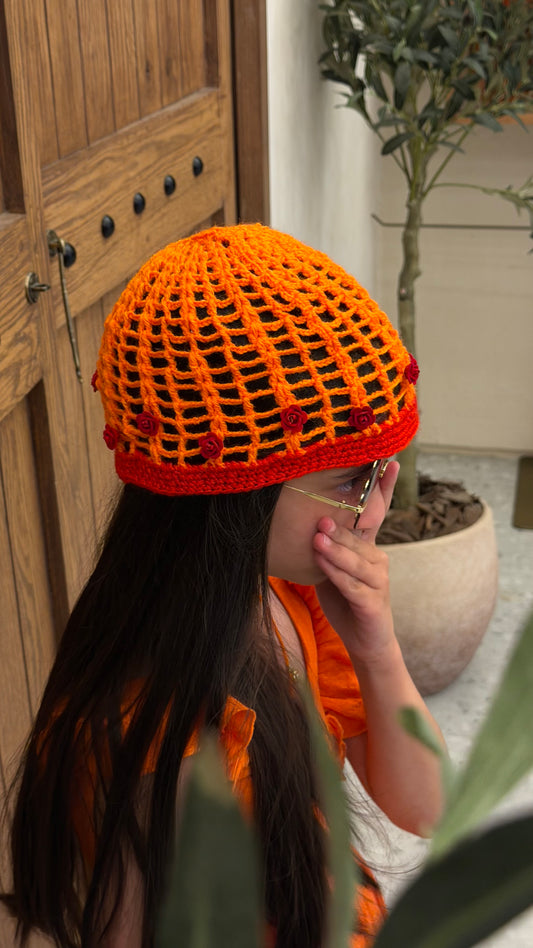 Orange hat
