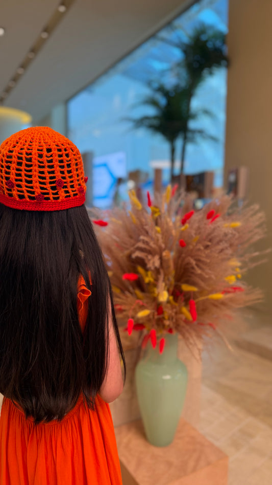 Orange hat